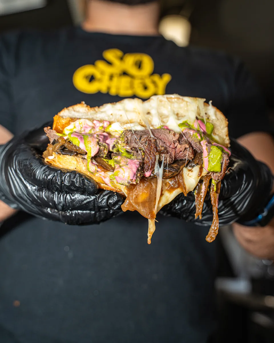 Philli-Mignon held in gloves